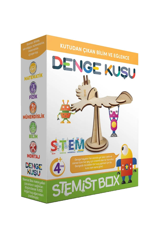 Denge Kuşu Ahşap Eğitici Bilim ve Deney Eğlenceli Çocuk Aktivite Oyunu - Şehir Online Mağazacılık