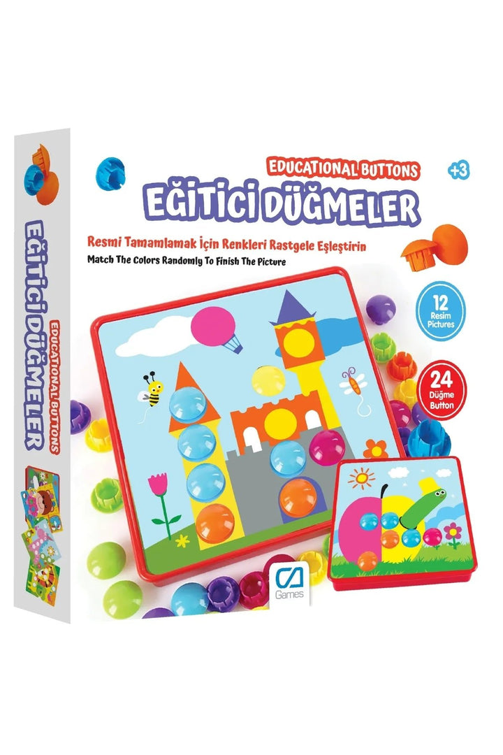 Eğitici Düğmeler Eğlenceli ve Eğitici Aktivite Oyunu - Şehir Online Mağazacılık