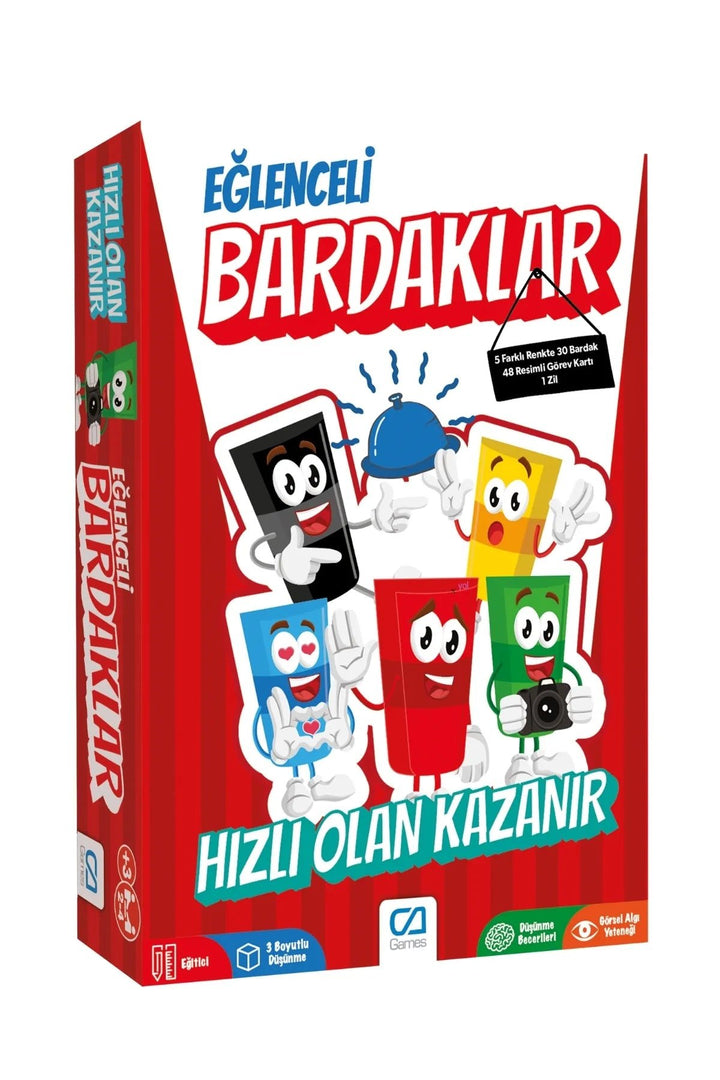 Eğlenceli Bardaklar Eğitici ve Eğlenceli Aile Kutu Oyunu - Şehir Online Mağazacılık