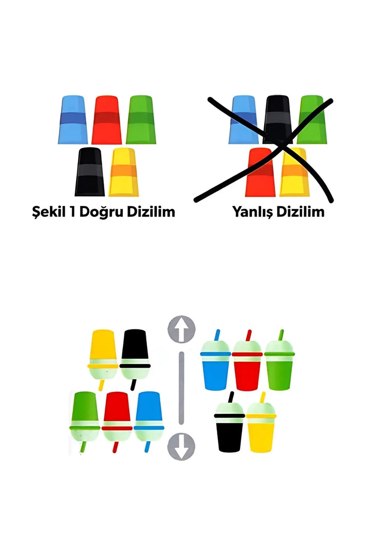 Eğlenceli Bardaklar Eğitici ve Eğlenceli Aile Kutu Oyunu - Şehir Online Mağazacılık