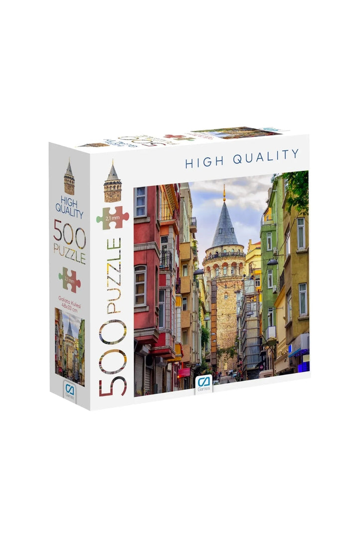 Galata Kulesi 500 Parça  Profesyonel Hobi Puzzle Yapboz Serisi - Şehir Online Mağazacılık
