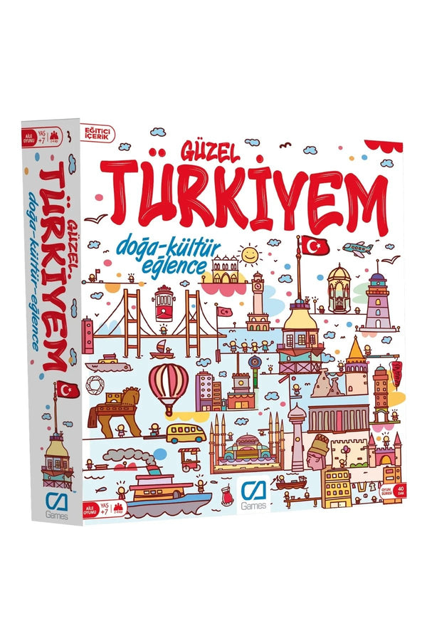 Güzel Türkiyem Doğa-Kültür-Eğlence 210 Parçalı Eğitici Kutu Oyunu - Şehir Online Mağazacılık