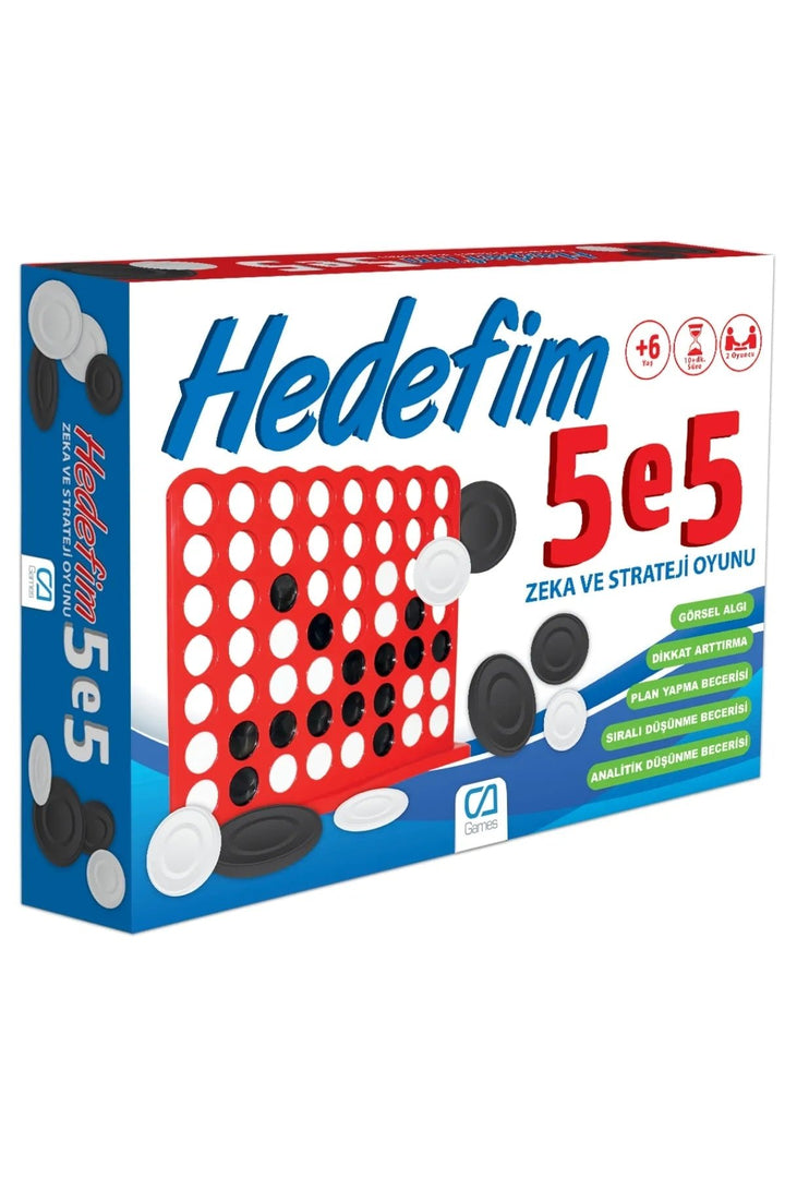 Hedefim 5'E 5 Eğlenceli Zeka ve Strateji Aile Kutu Oyunu - Şehir Online Mağazacılık