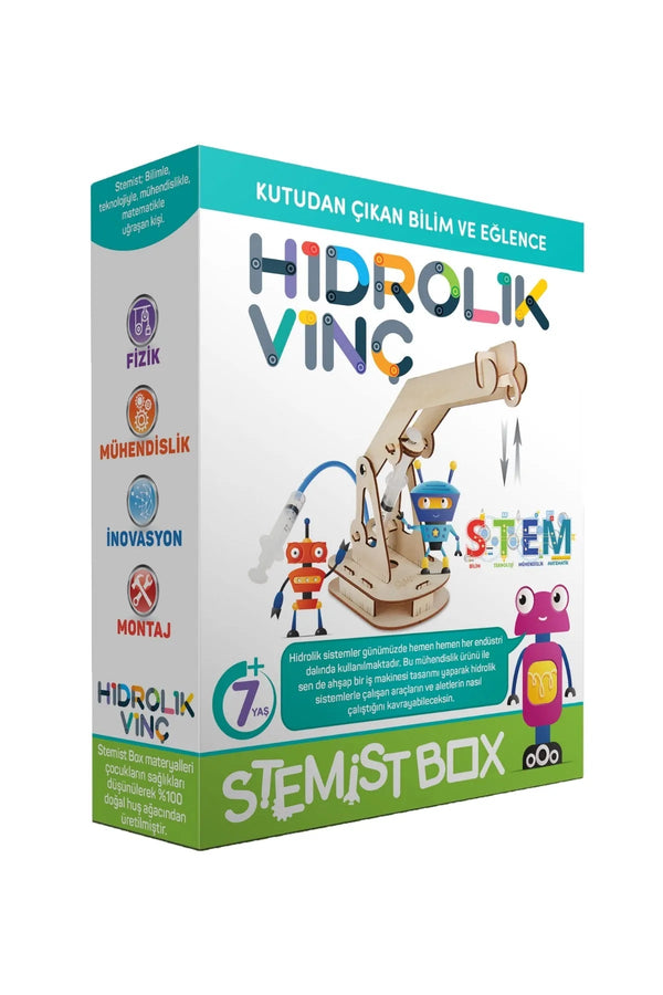 Hidrolik Vinç Ahşap Eğitici Bilim ve Deney Eğlenceli Çocuk Aktivite Oyunu - Şehir Online Mağazacılık