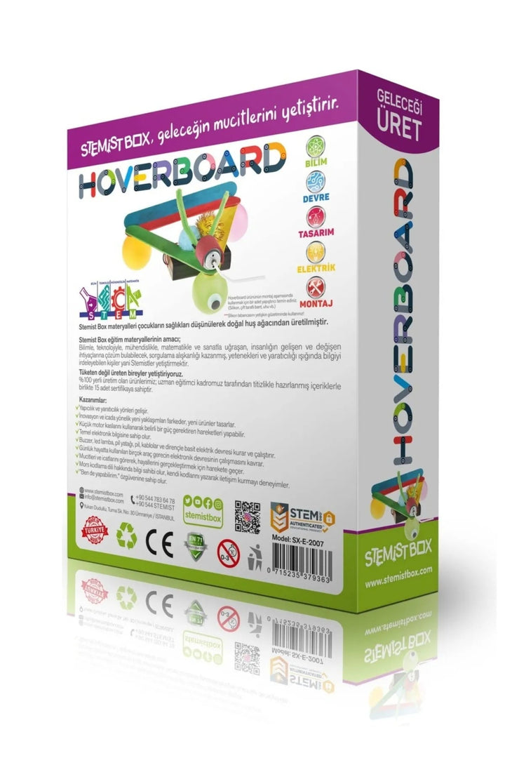 Hoverboard Ahşap Eğitici Bilim ve Deney Eğlenceli Çocuk Aktivite Oyunu - Şehir Online Mağazacılık