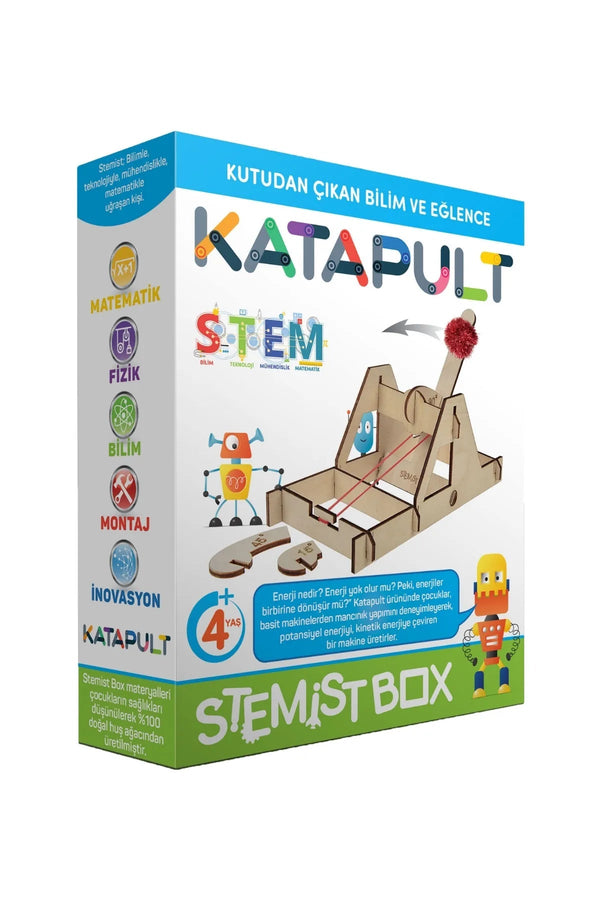 Katapult Ahşap Eğitici Bilim ve Deney Eğlenceli Çocuk Aktivite Oyunu - Şehir Online Mağazacılık