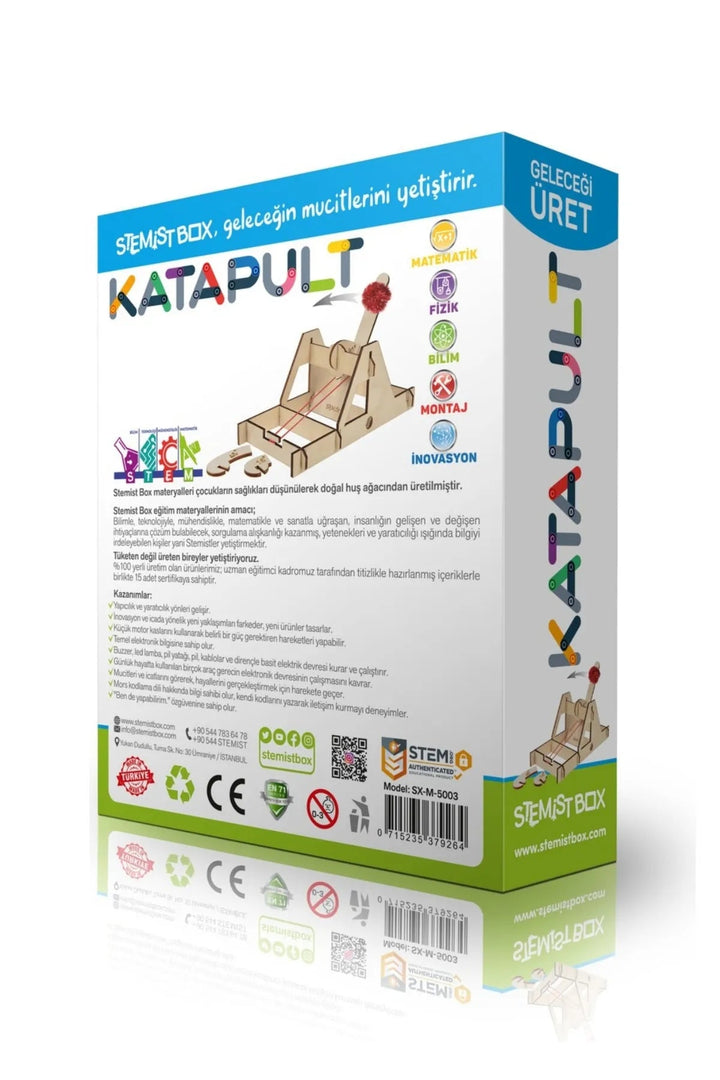 Katapult Ahşap Eğitici Bilim ve Deney Eğlenceli Çocuk Aktivite Oyunu - Şehir Online Mağazacılık