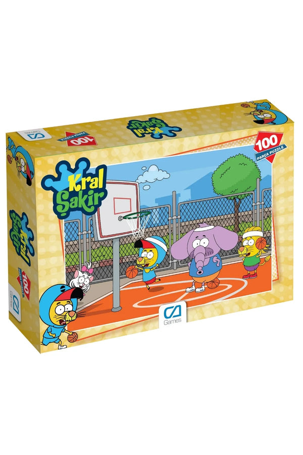 Kral Şakir Lisanslı 100 Parça 34x24cm Çocuk Puzzle Yapboz - Şehir Online Mağazacılık