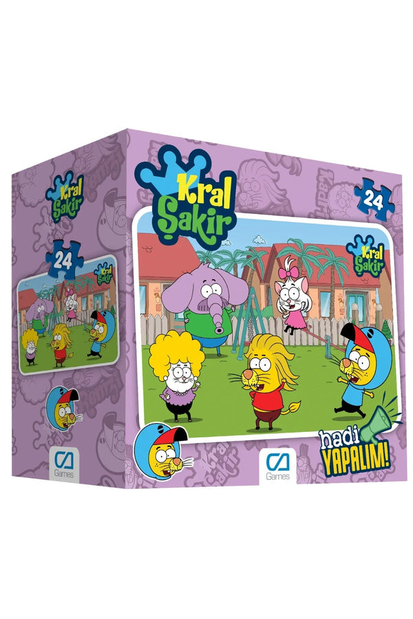 Kral Şakir Lisanslı 24 Parça 50x70cm Çocuk Yer-Zemin Puzzle Yapboz Serisi - Şehir Online Mağazacılık