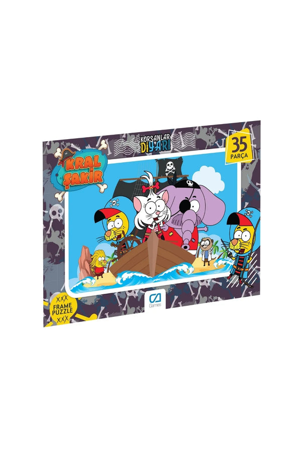 Kral Şakir Lisanslı 35 Parça Çerçeveli 34x24cm Çocuk Puzzle Yapboz - Şehir Online Mağazacılık
