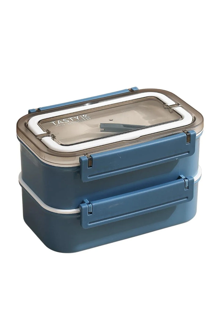 1600ml Lunchbox 2 Katlı 4 Bölmeli Yemek Kutusu - Şehir Online Mağazacılık
