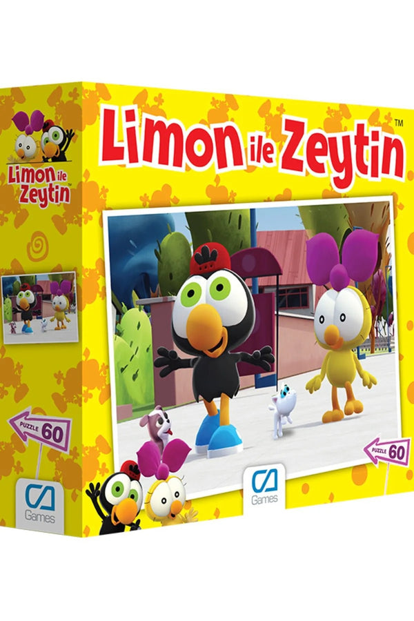 Limon ile Zeytin Lisanslı 60 Parça 34x24cm Çocuk Puzzle Yapboz Serisi - Şehir Online Mağazacılık