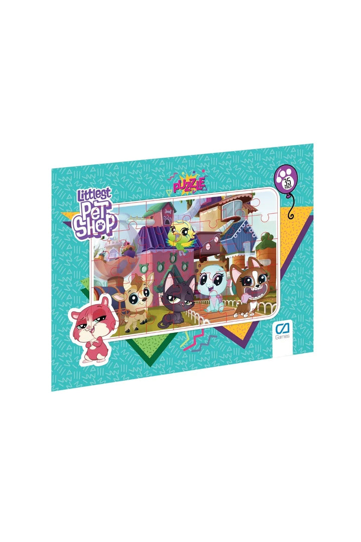 Littlest Pet Shop Lisanslı 35 Parça Çerçeveli 34x24cm Çocuk Puzzle Yapboz - Şehir Online Mağazacılık