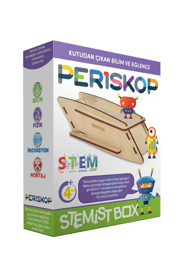 Periskop Ahşap Eğitici Bilim ve Deney Eğlenceli Çocuk Aktivite Oyunu - Şehir Online Mağazacılık