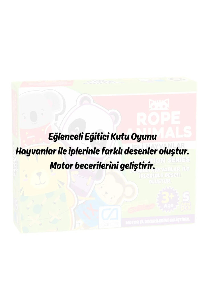 Rope Animals İpli Hayvanlar 5 Parçalı Eğitici El Beceri Oyunu - Şehir Online Mağazacılık