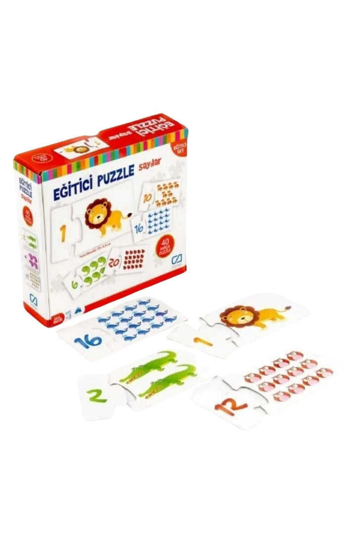 Sayılar 40 Parça Eğitici Çocuk Puzzle Yapboz Serisi - Şehir Online Mağazacılık
