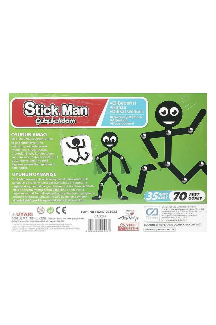 Stick Man Çubuk Adam Eğitici Kutu Oyunu - Şehir Online Mağazacılık