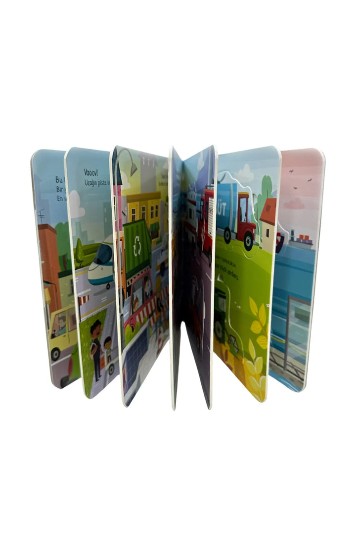 Tadını Çıkar Serisi /Araçlar /Tak-Çıkar Kitaplar 0-6 Yaş Eğitici Puzzle Kitap - Şehir Online Mağazacılık
