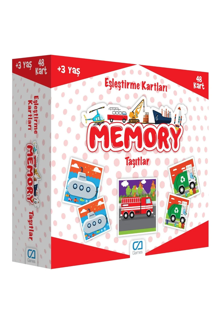 Taşıtlar Temalı 48 kartlı Eğitici Memory Çocuk Eşleştirme Hafıza Oyun Kartları - Şehir Online Mağazacılık