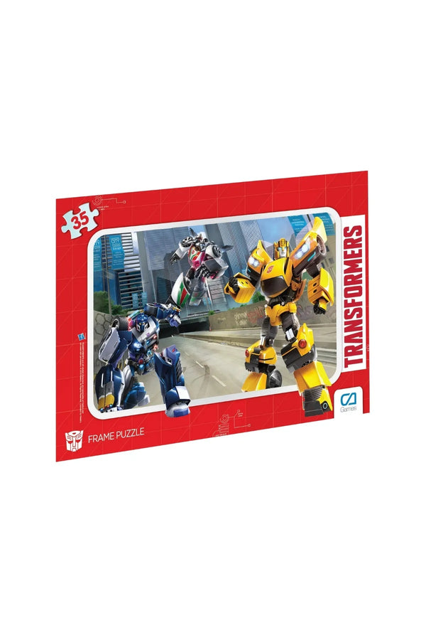 Transformers Lisanslı 35 Parça Çerçeveli 34x24cm Çocuk Puzzle Yapboz - Şehir Online Mağazacılık