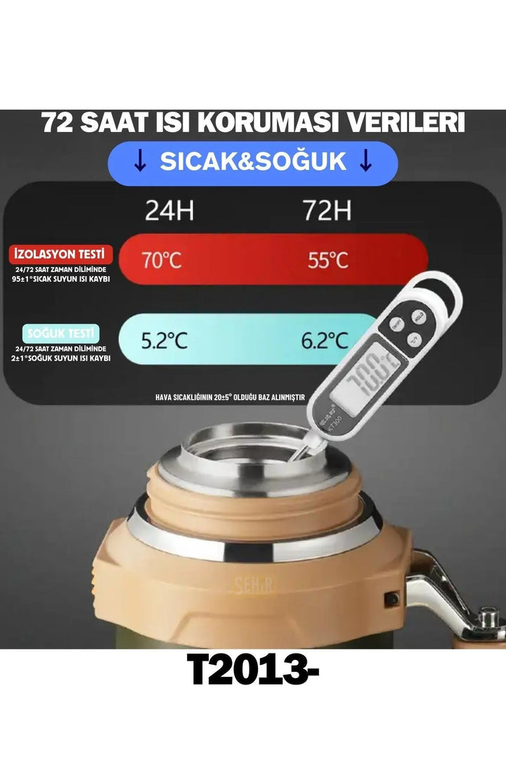 Ultra Boy 2000ml Kulpu Paslanmaz Çelik Termos - Şehir Online Mağazacılık