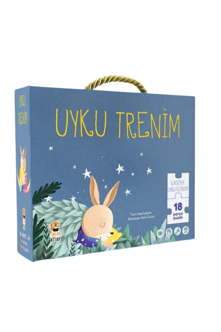 Uyku Trenim/Kaguyla Uyku Kitabım Okul Öncesi Hikaye Kitabı (0-3 Yaş) - Şehir Online Mağazacılık