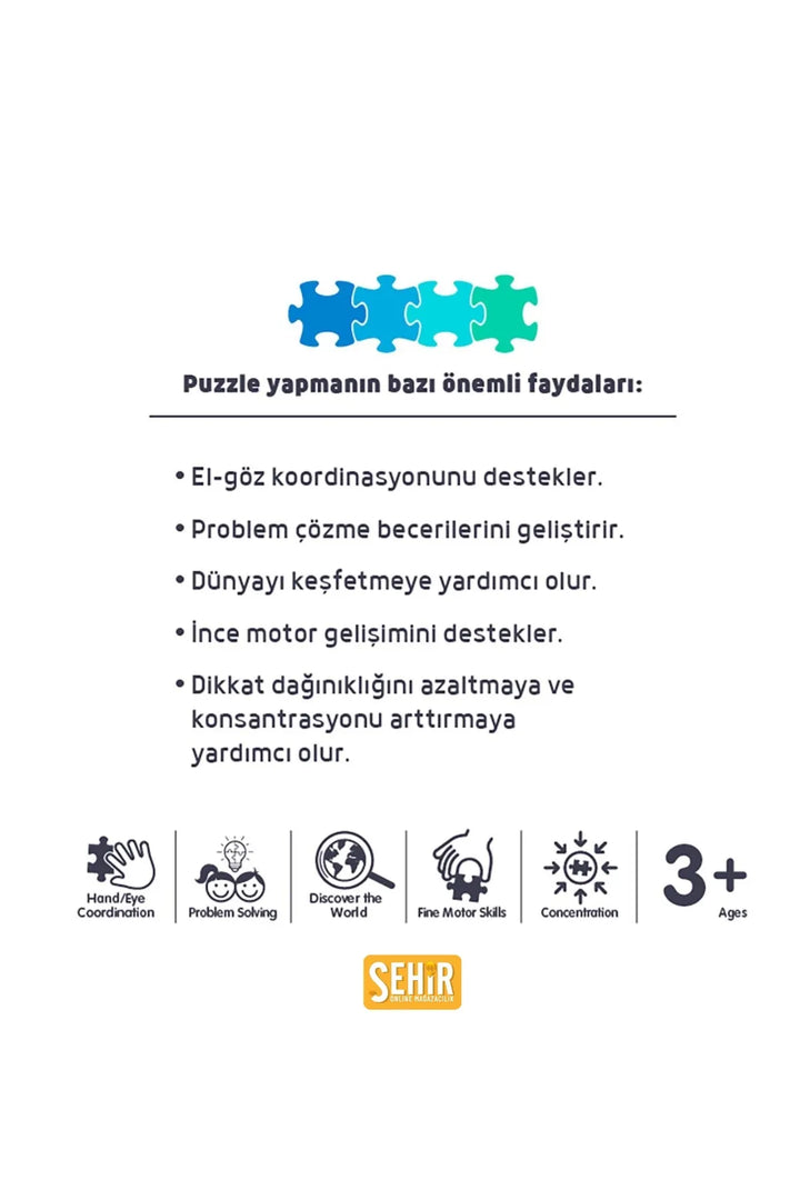 Dedektif Reptır Lisanslı 35 Parça Çerçeveli 34x24cm Çocuk Puzzle Yapboz - Şehir Online Mağazacılık