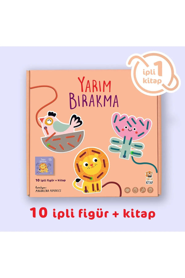 Yarım Bırakma - İpli Kitap 1 (10 İpli Figür + Kitap) 0-3 Yaş - Şehir Online Mağazacılık