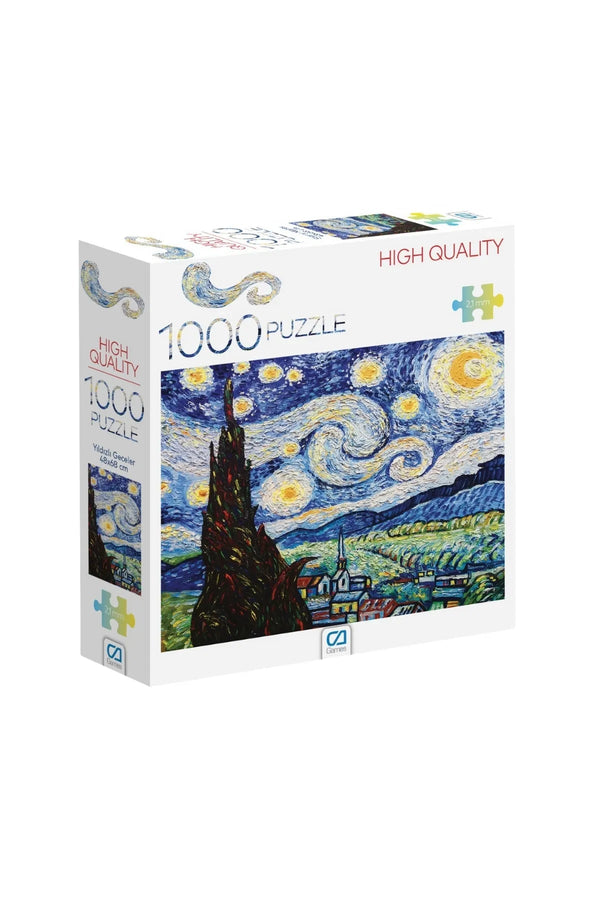 Yıldızlı Gece 1000 Parça Profesyonel Hobi Puzzle Yapboz Serisi - Şehir Online Mağazacılık