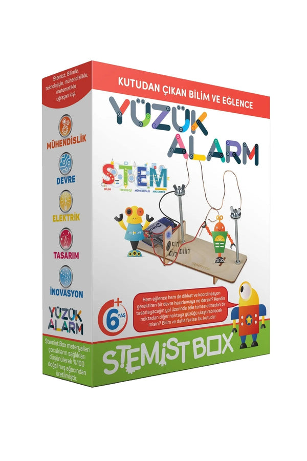 Yüzük Alarm Ahşap Eğitici Bilim ve Deney Eğlenceli Çocuk Aktivite Oyunu - Şehir Online Mağazacılık