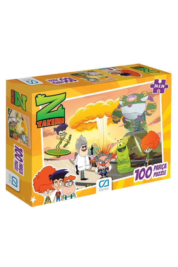 Z-Takımı Lisanslı 100 Parça 34x24cm Çocuk Puzzle Yapboz - Şehir Online Mağazacılık