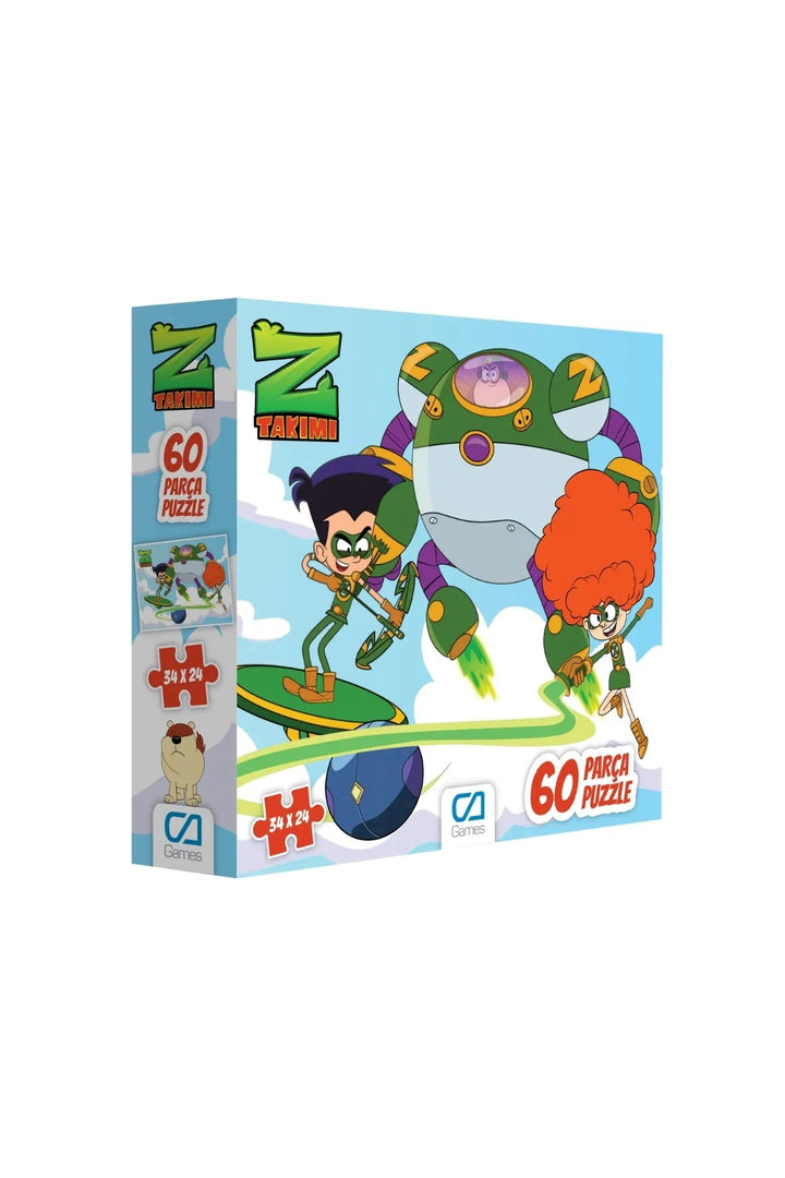 Z-Takımı Lisanslı 60 Parça 34x24cm Çocuk Puzzle Yapboz - Şehir Online Mağazacılık