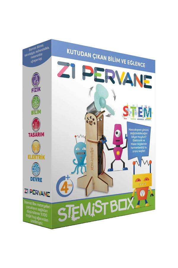 Z1 Pervane Ahşap Eğitici Bilim ve Deney Eğlenceli Çocuk Aktivite Oyunu - Şehir Online Mağazacılık