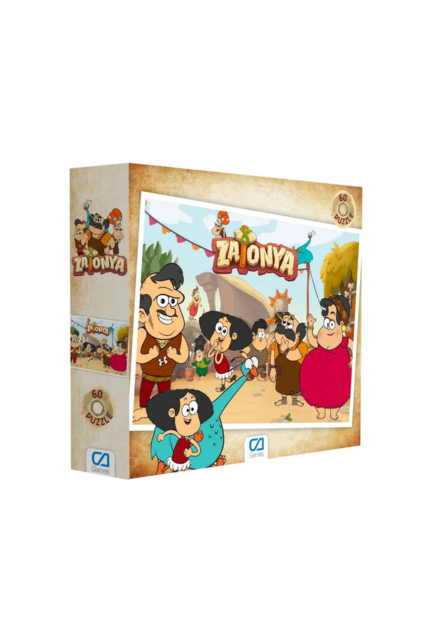 Zatonya Lisanslı 60 Parça 34x24cm Çocuk Puzzle Yapboz - Şehir Online Mağazacılık